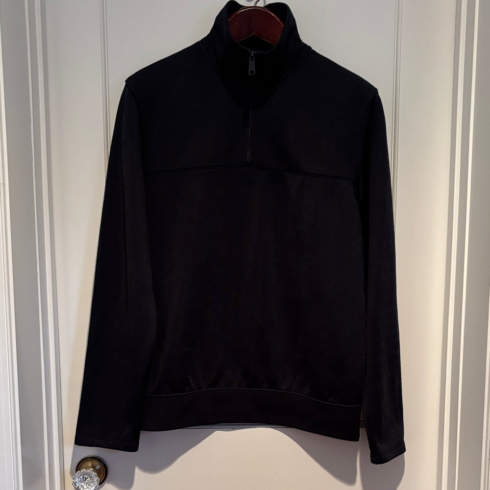 Vince quarter zip stand up neck light jacket in navy blue